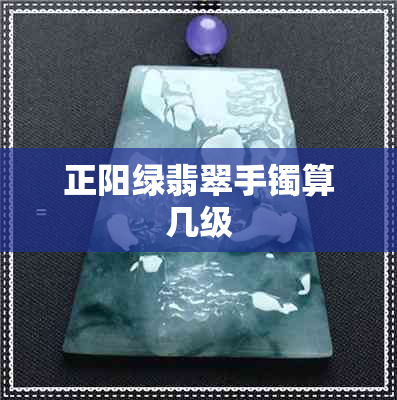 正阳绿翡翠手镯算几级