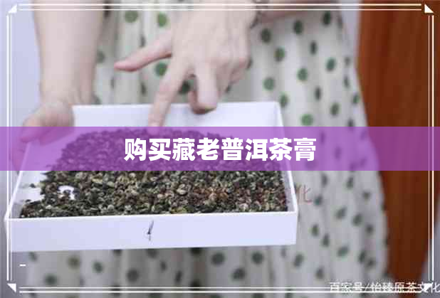 购买藏老普洱茶膏