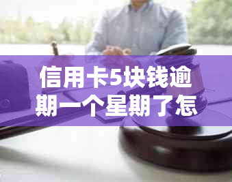 信用卡5块钱逾期一个星期了怎么办，会对产生影响吗？