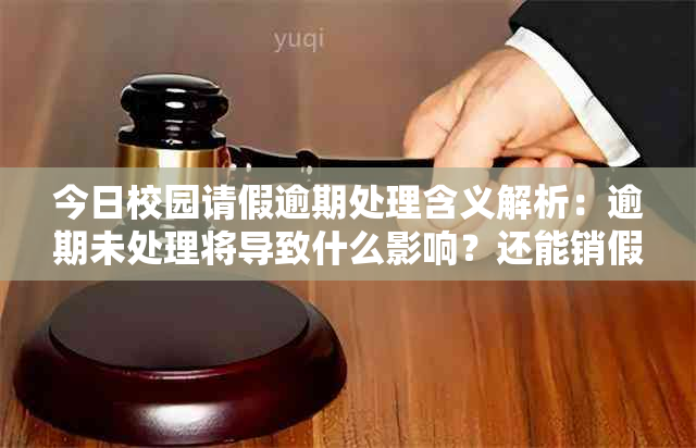 今日校园请假逾期处理含义解析：逾期未处理将导致什么影响？还能销假吗？