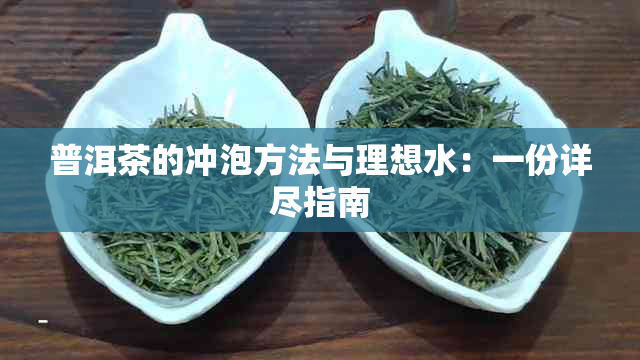 普洱茶的冲泡方法与理想水：一份详尽指南