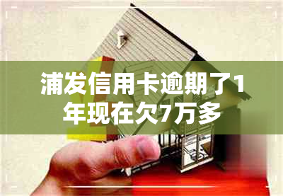 浦发信用卡逾期了1年现在欠7万多