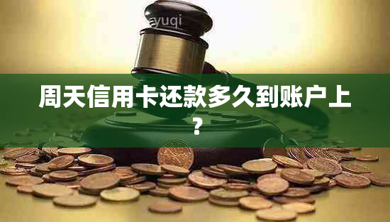 周天信用卡还款多久到账户上？