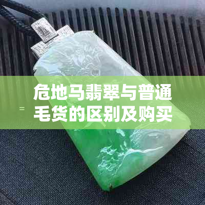 危地马翡翠与普通毛货的区别及购买技巧，一篇文章全面解答您的疑问