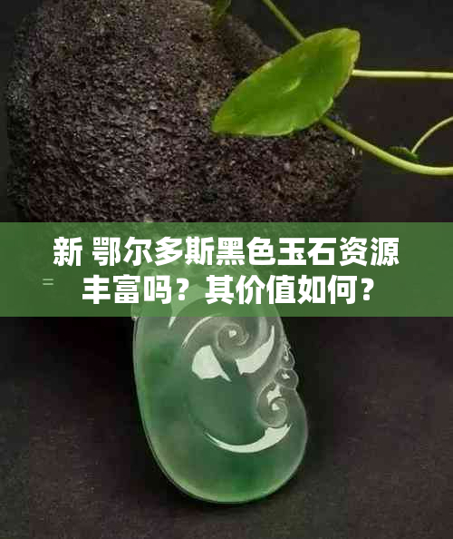 新 鄂尔多斯黑色玉石资源丰富吗？其价值如何？