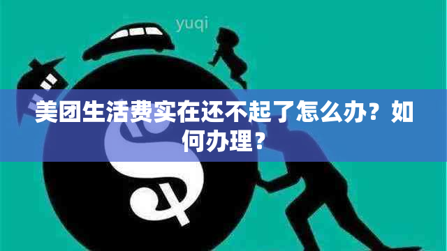 美团生活费实在还不起了怎么办？如何办理？