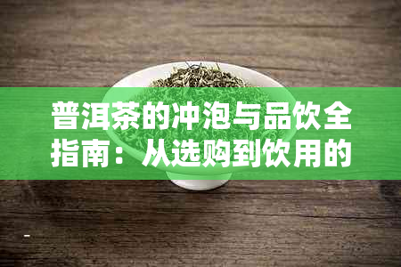 普洱茶的冲泡与品饮全指南：从选购到饮用的详细步骤和技巧