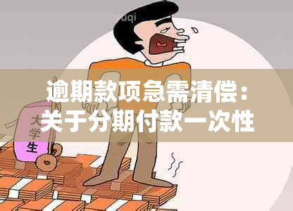 逾期款项急需清偿：关于分期付款一次性结清的要求