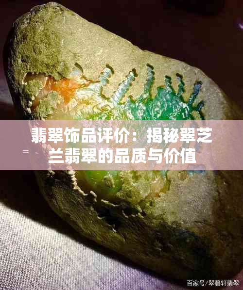 翡翠饰品评价：揭秘翠芝兰翡翠的品质与价值