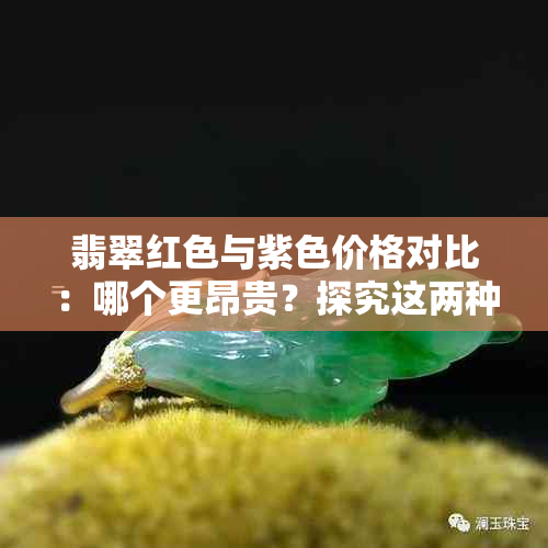 翡翠红色与紫色价格对比：哪个更昂贵？探究这两种颜色的价值差异