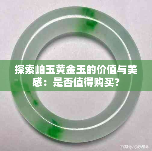 探索岫玉黄金玉的价值与美感：是否值得购买？