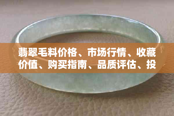 翡翠毛料价格、市场行情、收藏价值、购买指南、品质评估、投资风险