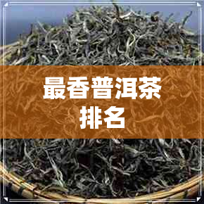 最香普洱茶排名