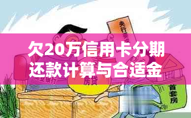 欠20万信用卡分期还款计算与合适金额选择