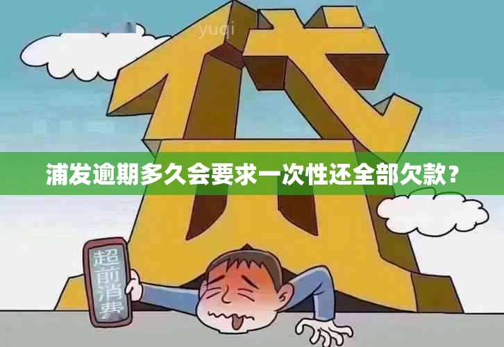 浦发逾期多久会要求一次性还全部欠款？