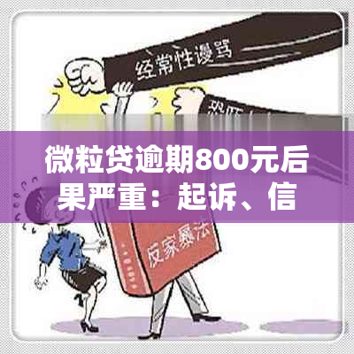 微粒贷逾期800元后果严重：起诉、信用受损怎么办？