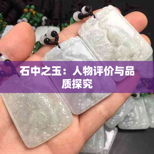 石中之玉：人物评价与品质探究