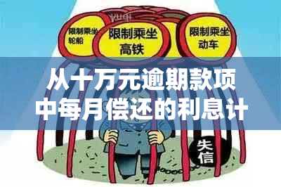 从十万元逾期款项中每月偿还的利息计算方法及详细说明