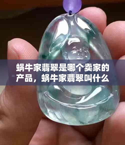 蜗牛家翡翠是哪个卖家的产品，蜗牛家翡翠叫什么，联系方式