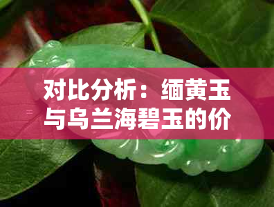 对比分析：缅黄玉与乌兰海碧玉的价格差异及其选购要点