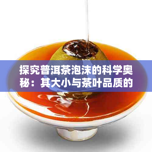 探究普洱茶泡沫的科学奥秘：其大小与茶叶品质的关系