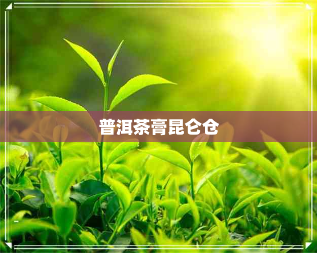 普洱茶膏昆仑仓