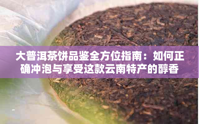 大普洱茶饼品鉴全方位指南：如何正确冲泡与享受这款云南特产的醇香