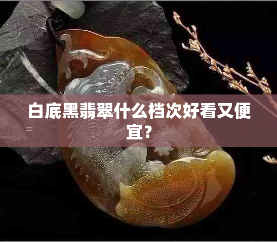 白底黑翡翠什么档次好看又便宜？