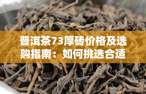 普洱茶73厚砖价格及选购指南：如何挑选合适的普洱茶砖？