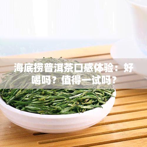 海底捞普洱茶口感体验：好喝吗？值得一试吗？