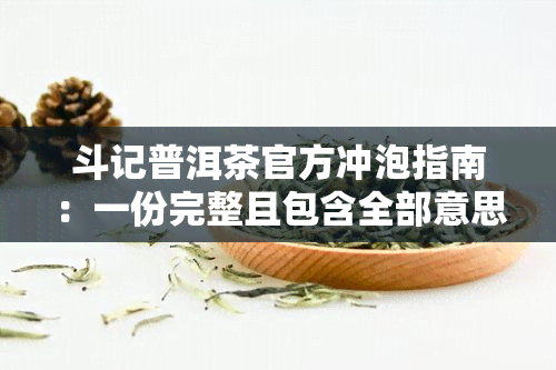 斗记普洱茶官方冲泡指南：一份完整且包含全部意思的冲泡指南