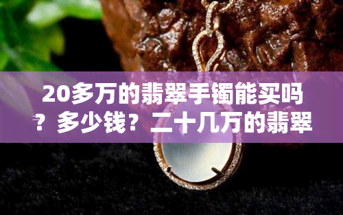 20多万的翡翠手镯能买吗？多少钱？二十几万的翡翠手镯值得购买吗？