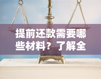 提前还款需要哪些材料？了解全面回执单的准备工作