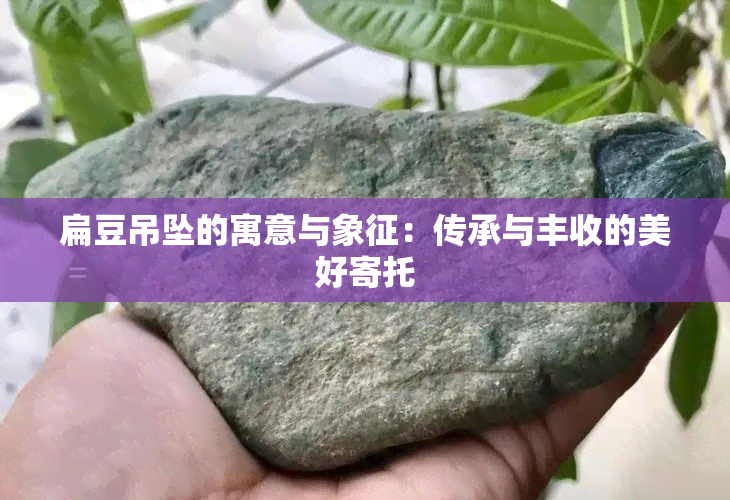 扁豆吊坠的寓意与象征：传承与丰收的美好寄托