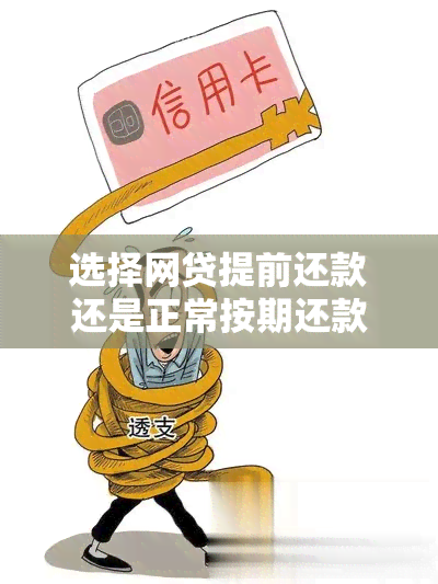 选择网贷提前还款还是正常按期还款？哪个更划算？