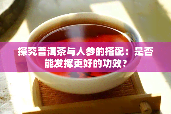 探究普洱茶与人参的搭配：是否能发挥更好的功效？