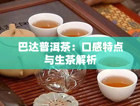 巴达普洱茶：口感特点与生茶解析