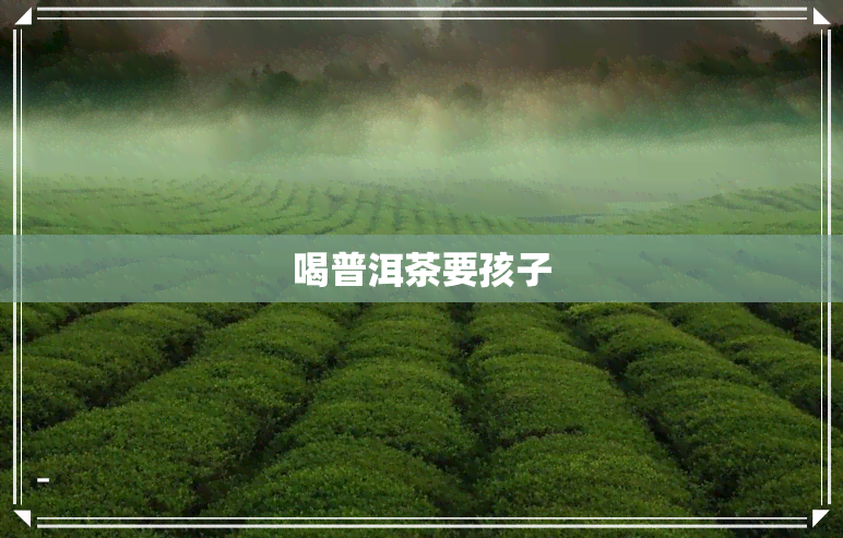 喝普洱茶要孩子