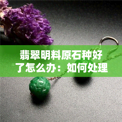 翡翠明料原石种好了怎么办：如何处理成功种植的翡翠原石？