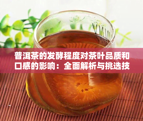 普洱茶的发酵程度对茶叶品质和口感的影响：全面解析与挑选技巧