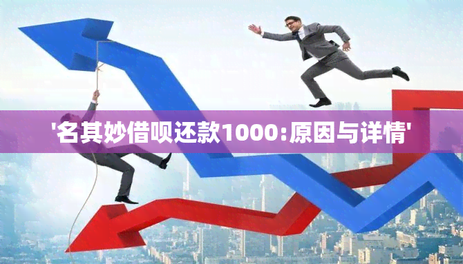 '名其妙借呗还款1000:原因与详情'