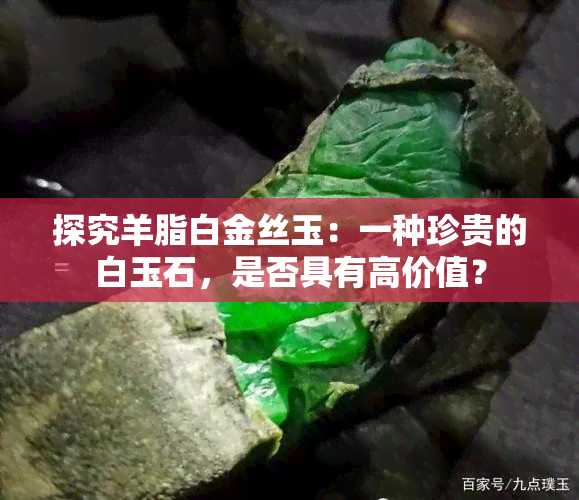 探究羊脂白金丝玉：一种珍贵的白玉石，是否具有高价值？