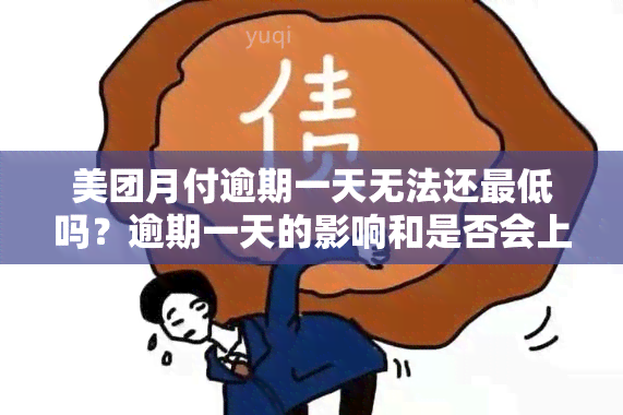 美团月付逾期一天无法还更低吗？逾期一天的影响和是否会上？