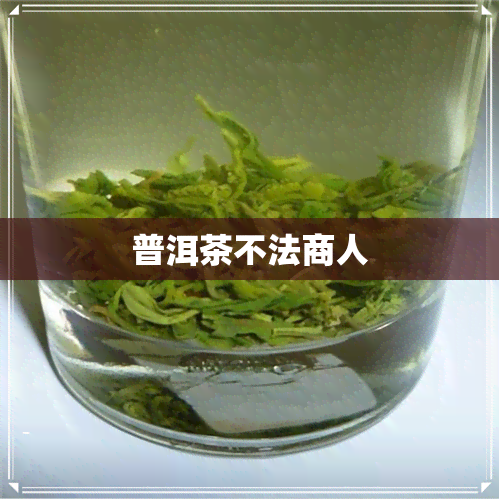 普洱茶不法商人