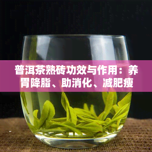 普洱茶熟砖功效与作用：养胃降脂、助消化、减肥瘦身