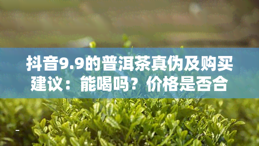 抖音9.9的普洱茶真伪及购买建议：能喝吗？价格是否合理？