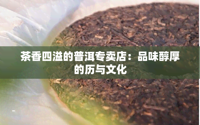 茶香四溢的普洱专卖店：品味醇厚的历与文化