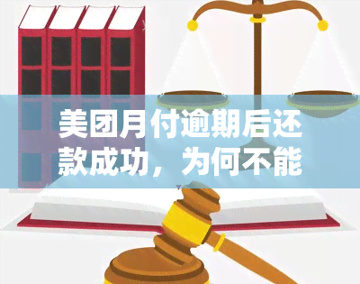 美团月付逾期后还款成功，为何不能继续使用？解答疑惑及正确使用方法