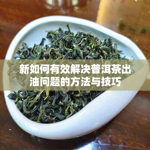 新如何有效解决普洱茶出油问题的方法与技巧