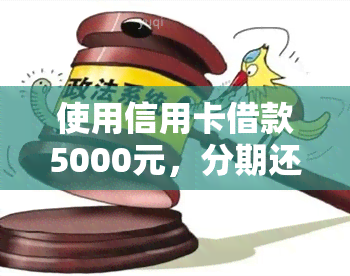 使用信用卡借款5000元，分期还款计划如何计算？了解每期还款金额及相关费用